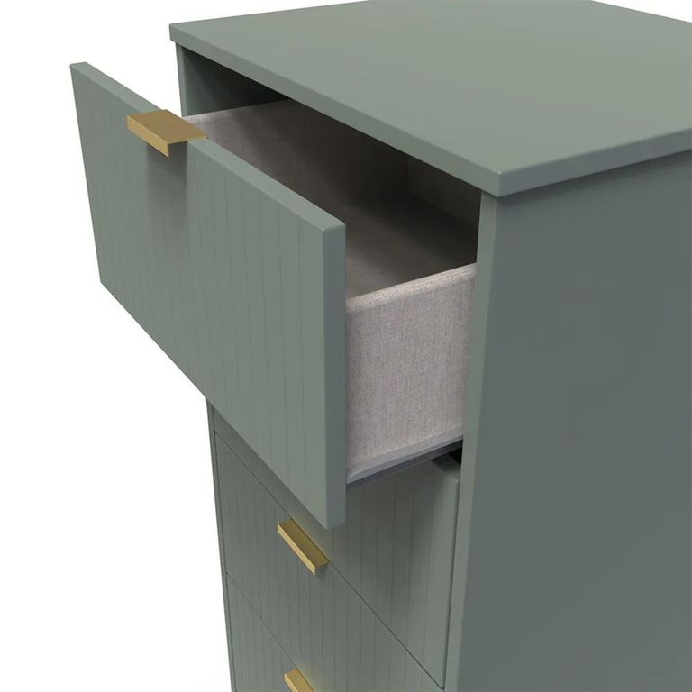 Clearance - Nashville Chest - Narrow - 5 Drawer - Green - FSS17390
