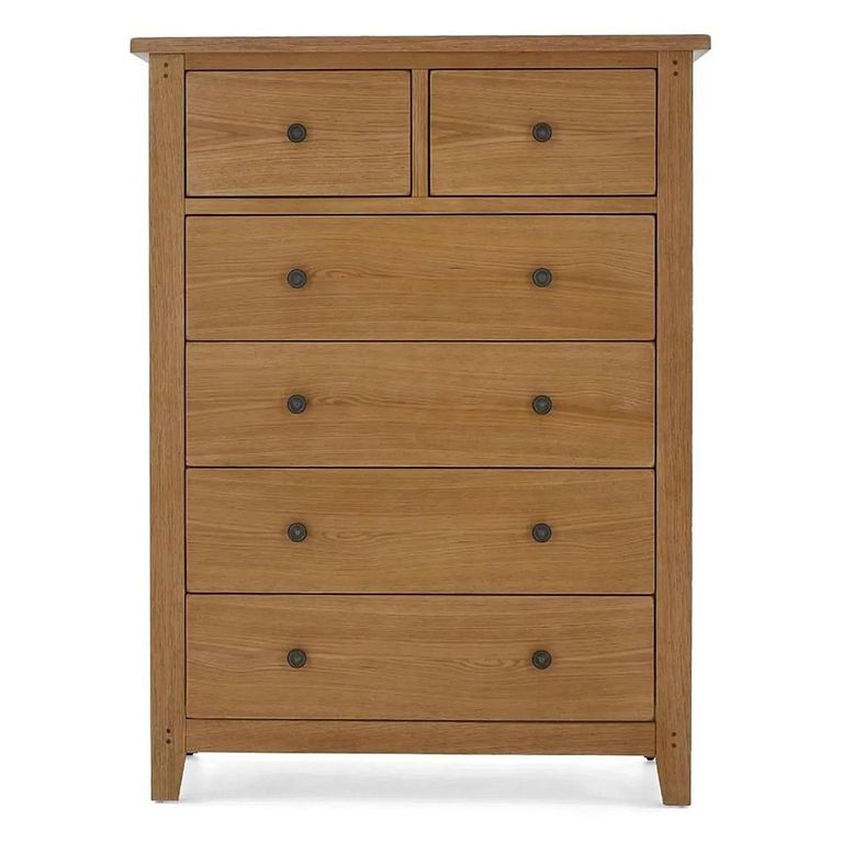 Clearance - Burford Chest - 2+4 Drawer - Oak - FSS17397