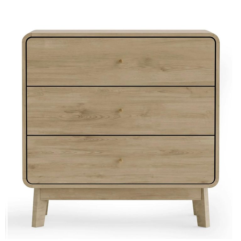 Ingrid Chest - 3 Drawer - Small - Natural - Oak