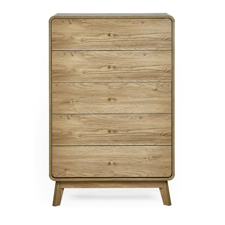 Ingrid Chest - 3 Drawer - Tall - Natural - Oak