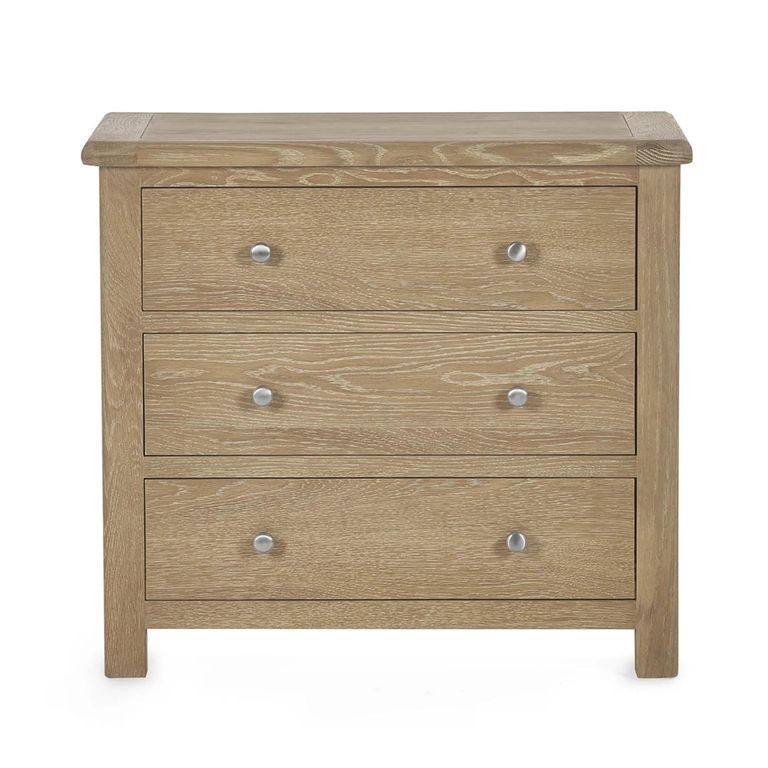 Memphis Chest - 3 Drawer - Limed Oak