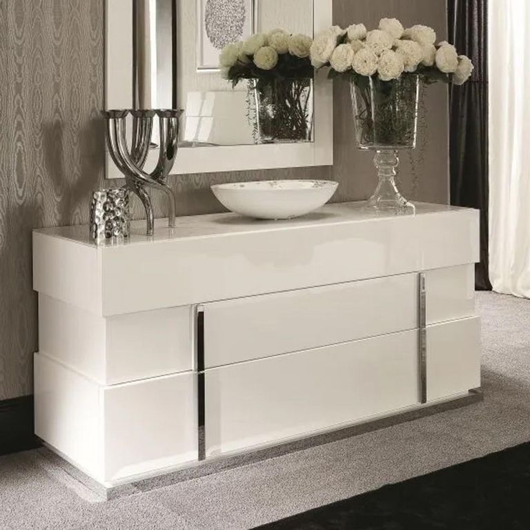 Canova Wide Dresser - White Gloss