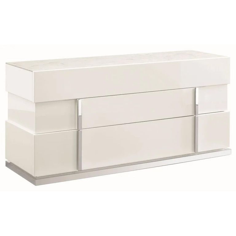 Canova Wide Dresser - White Gloss