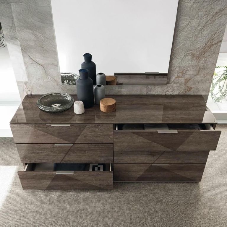 Favignana Wide Dresser - 6 Drawer - Rim Oak