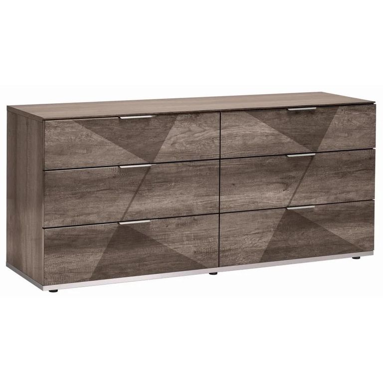 Favignana Wide Dresser - 6 Drawer - Rim Oak