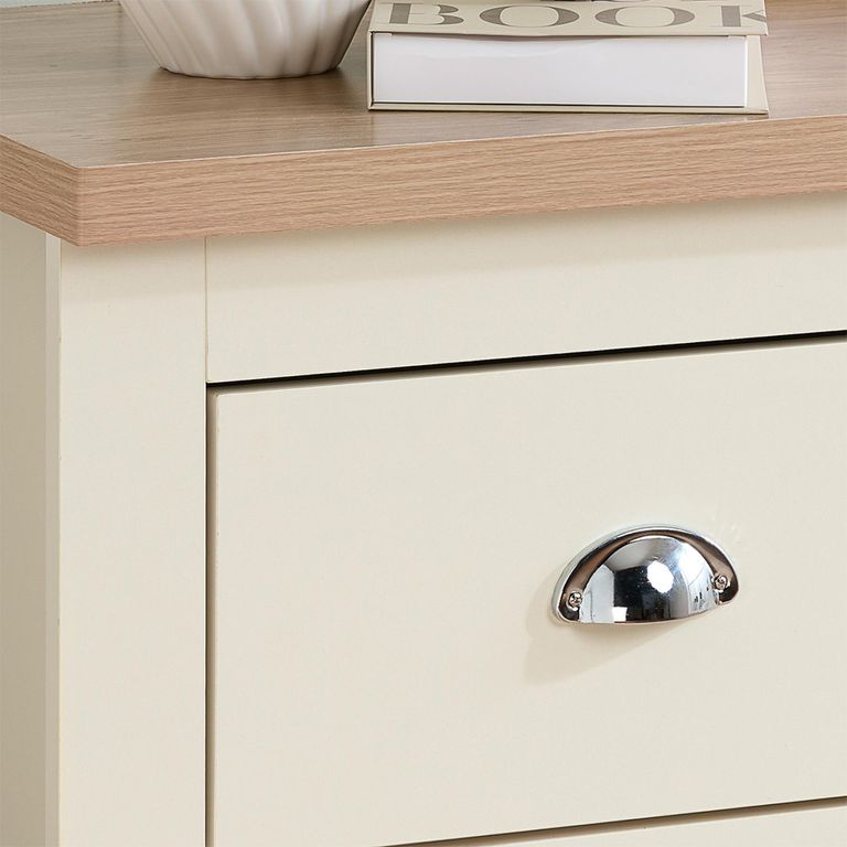 Highgate Chest - Wide - 6 Drawer - Cream Painted