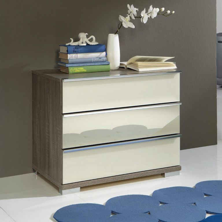 Loft Glass Front Bedside / Chest - Sizes Available