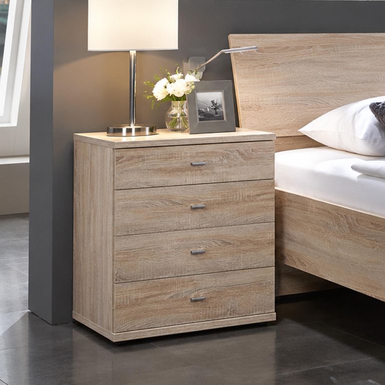 Dakar 2 Bedside / Chest / Silver Handles Dresser - Sizes Available
