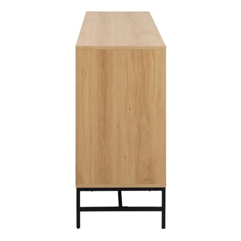 Albany Chest - 6 Drawer - Wide - Oak Ribbed