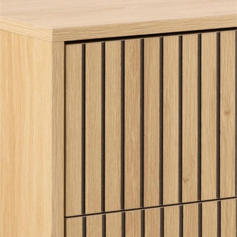 Albany Chest - 6 Drawer - Wide - Oak Ribbed