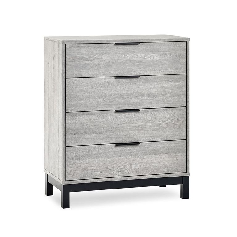 Bali Grey Oak Chest of Drawers - 4 Drawer