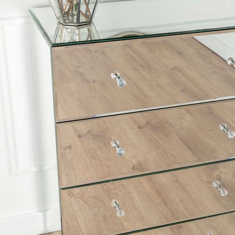Chelsea Chest - 4 Drawer - Mirrored