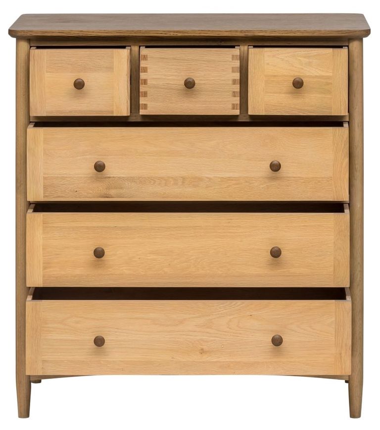 Grace Chest - 3+3 Drawer - Wide - Natural Oak