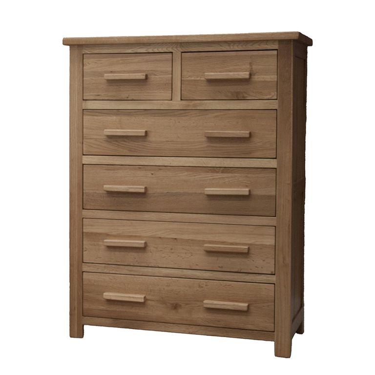 Opus Chest of Drawers - 4+2 Drawer - Oak