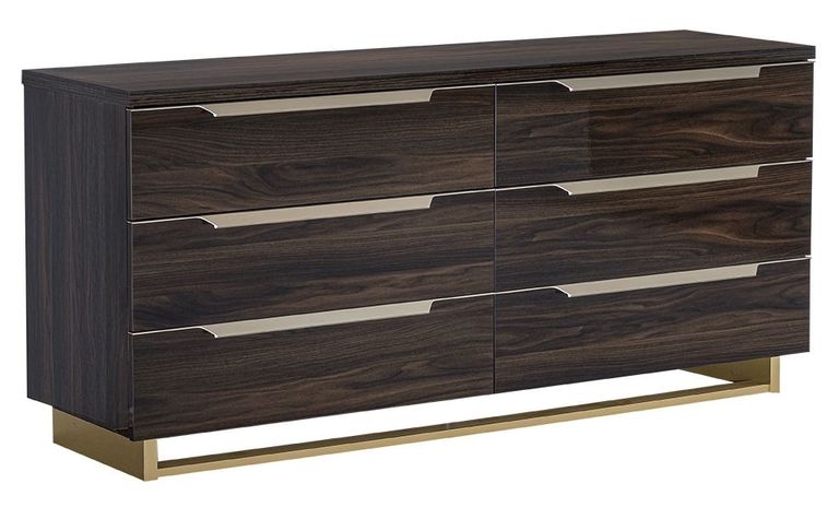 Smart Chest - 6 Drawer - Wide - Walnut