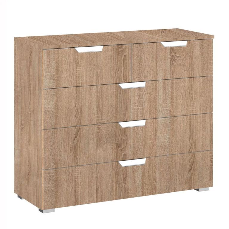Aditio Chest - 3+2 Drawer - Sonoma Oak
