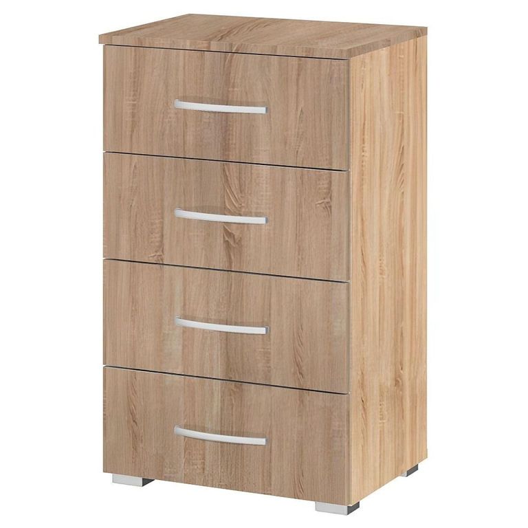 Alegro Narrow Chest - Sonoma Oak - 4 Drawer