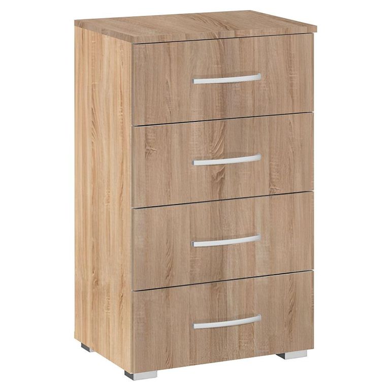 Alegro Narrow Chest - Sonoma Oak - 4 Drawer