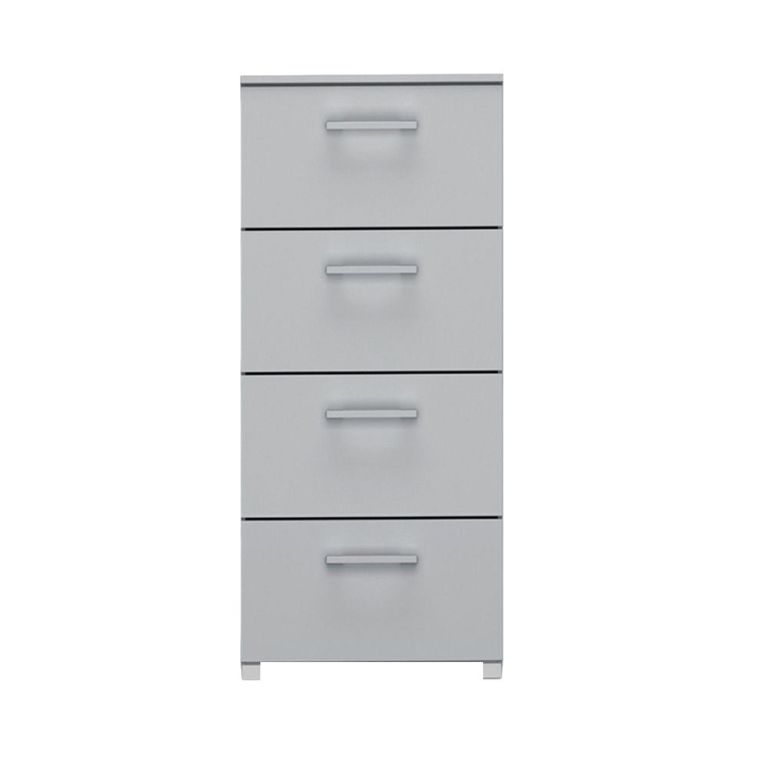 Skat Pure Chest - 4 Drawer - Narrow - Silk Grey