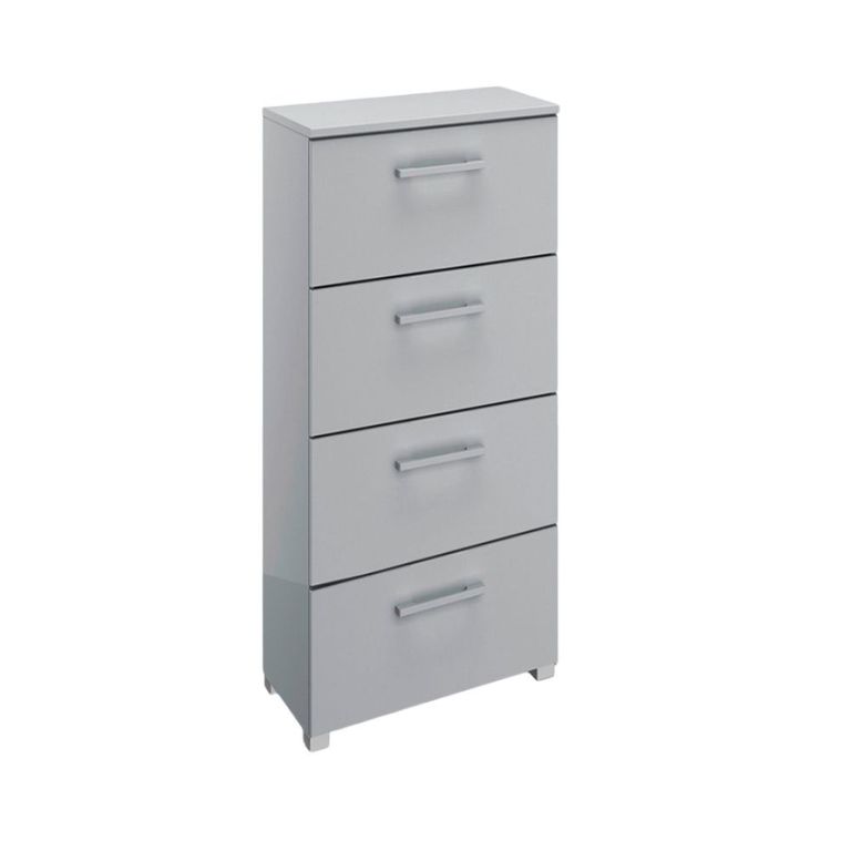 Skat Pure Chest - 4 Drawer - Narrow - Silk Grey