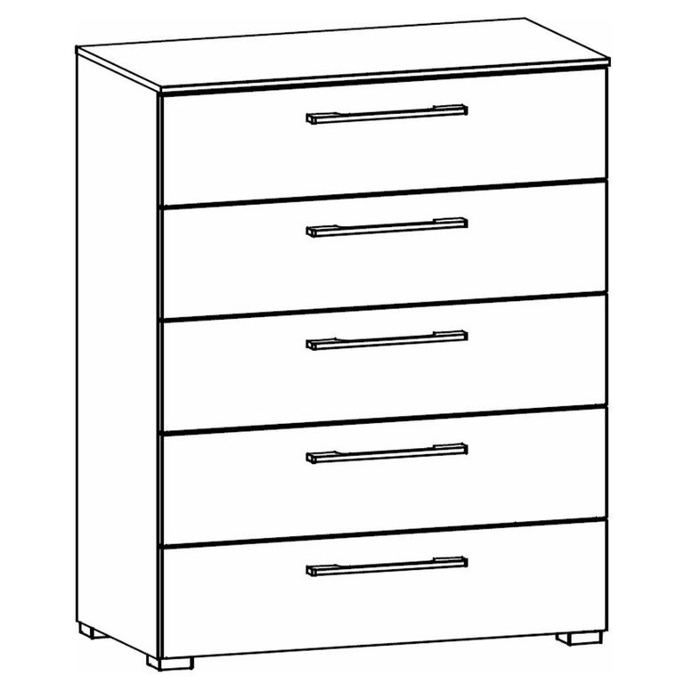 Skat Pure Chest - 5 Drawer - Alpine White