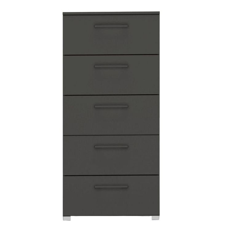 Skat Pure Chest - 5 Drawer - Tall - Graphite