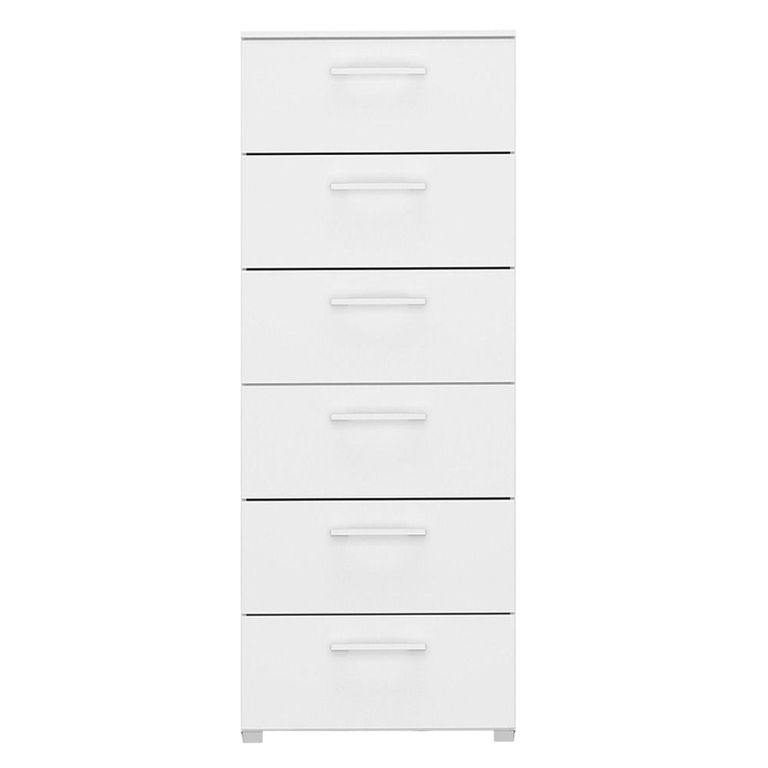 Skat Pure Chest - 6 Drawer - Tall - Alpine White