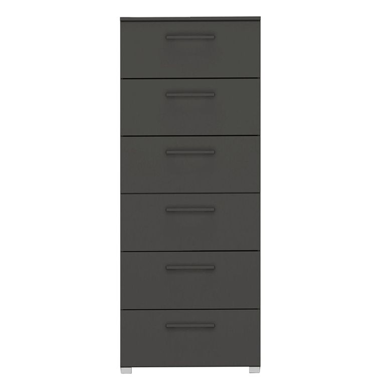 Skat Pure Chest - 6 Drawer - Tall - Graphite