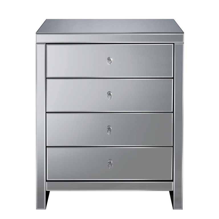 Seville Chest - 4 Drawer - Mirrored