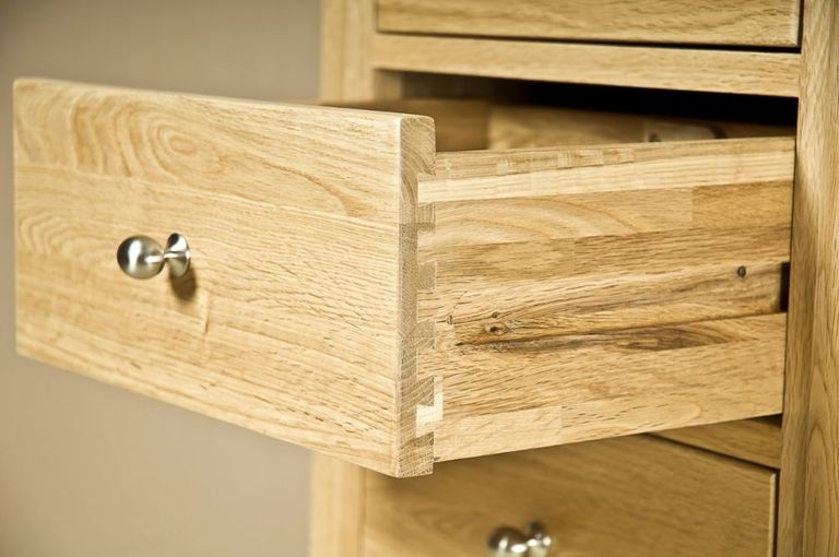 Shaker Chest - 5 Drawer - Narrow - Oak