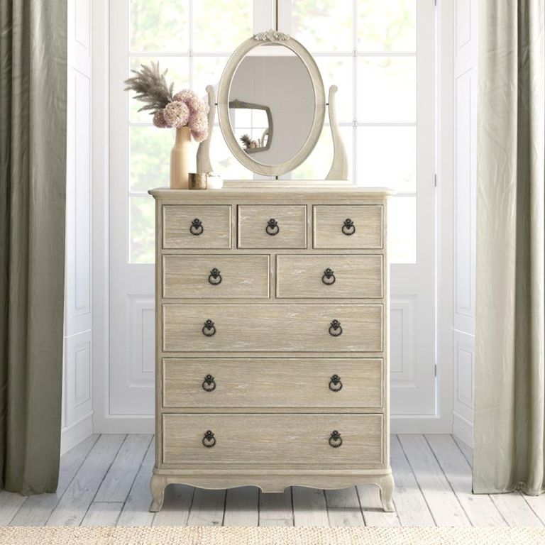 Camille Chest - 8 Drawer - Grey Oak