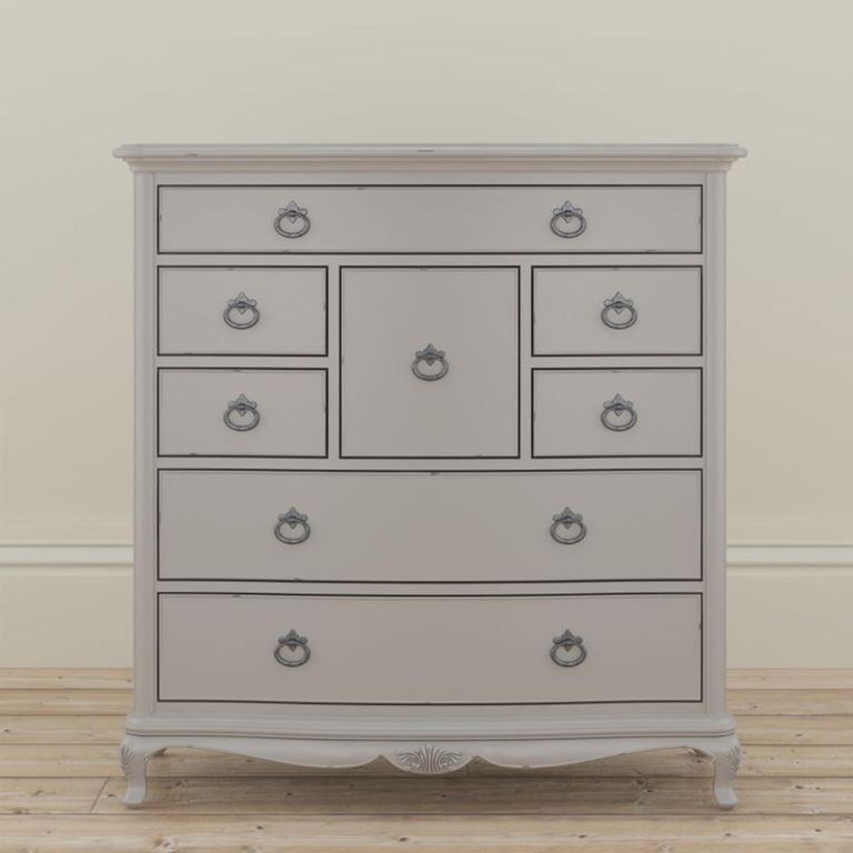 Etienne Chest - 8 Drawer - Grey