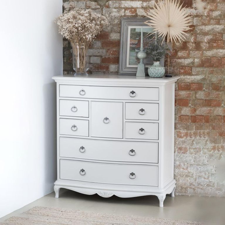 Etienne Chest - 8 Drawer - Grey