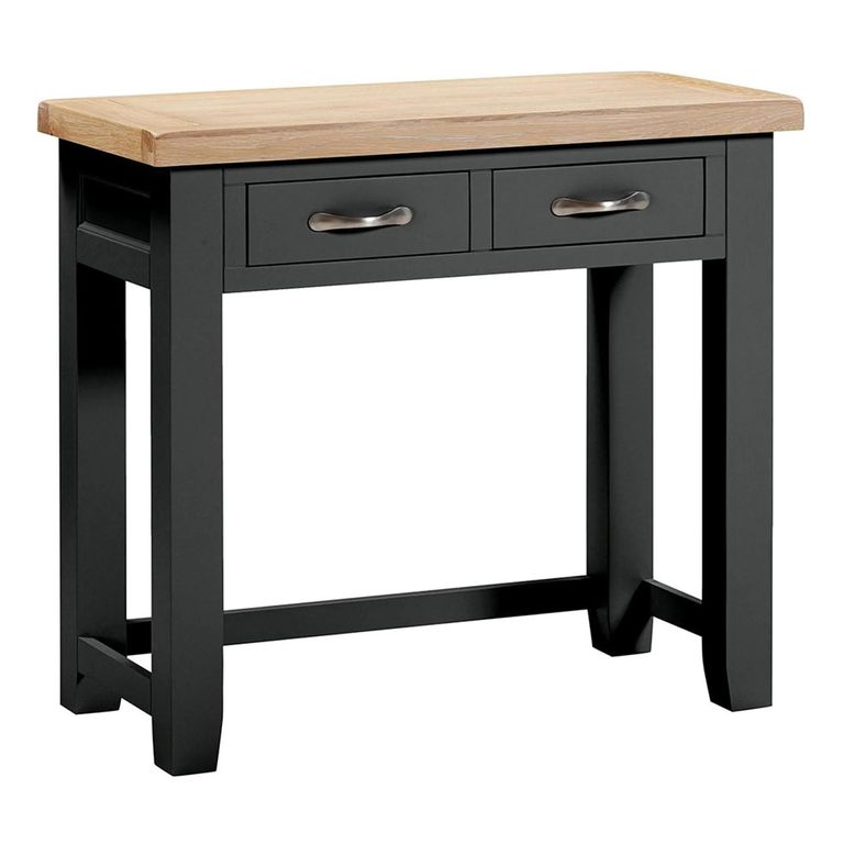 Wilmont Dressing Table - 2 Drawer - Black Painted