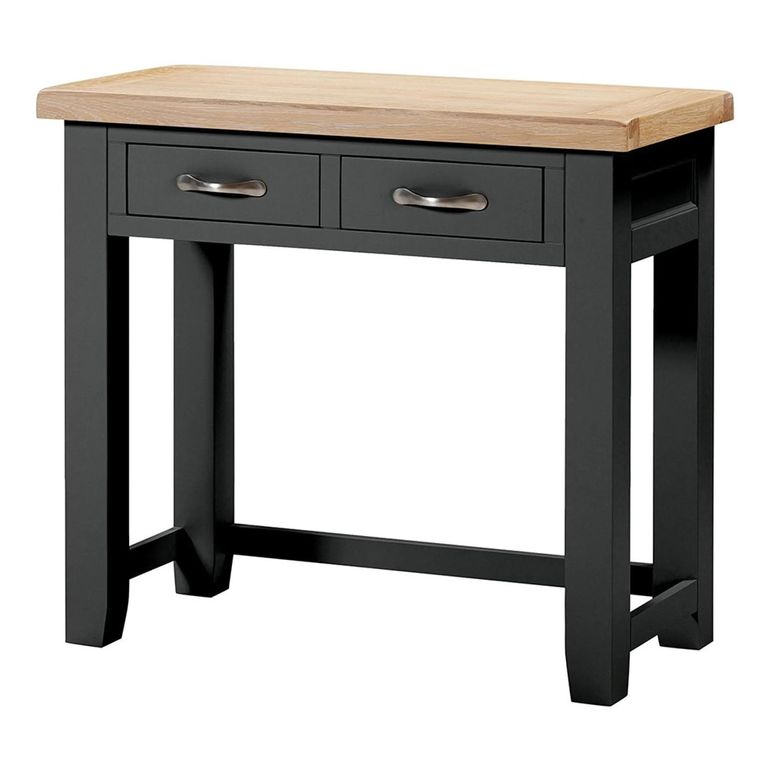 Wilmont Dressing Table - 2 Drawer - Black Painted