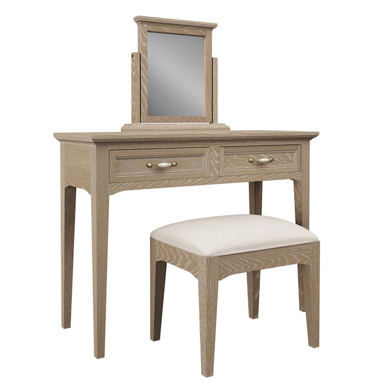 Elyse Dressing Set - 2 Drawer - Natural Matt Lacquered