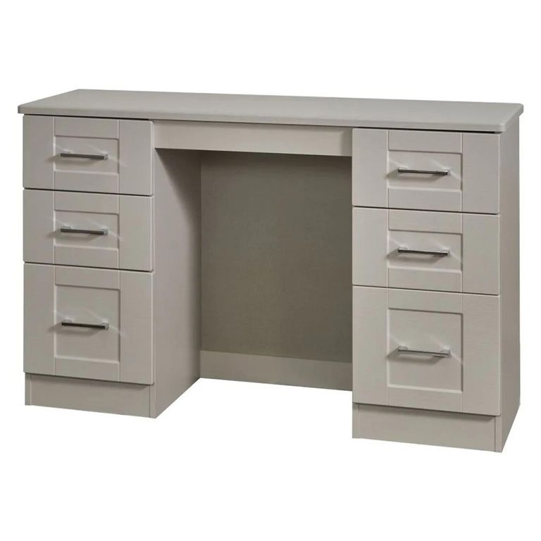 York Dressing Table - 6 Drawer - Double - Cashmere