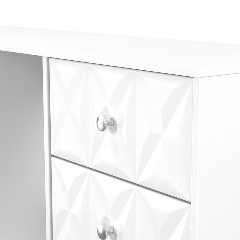 San Jose Dressing Table - Double - 6 Drawer - White