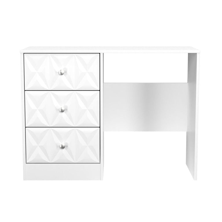 San Jose Dressing Table - Single - 3 Drawer - White