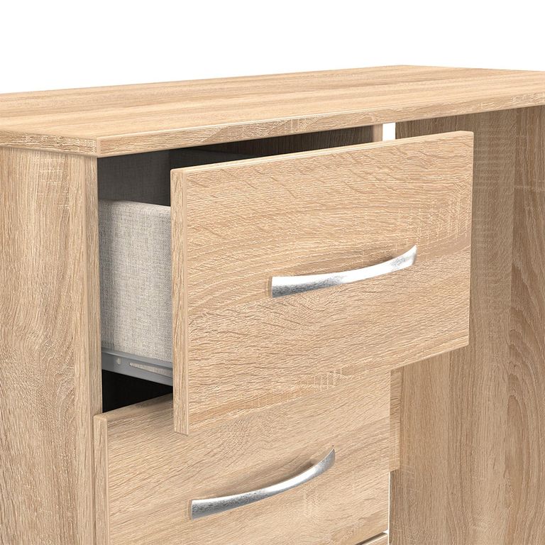 Avon Dressing Table - 3 Drawer - Single - Oak