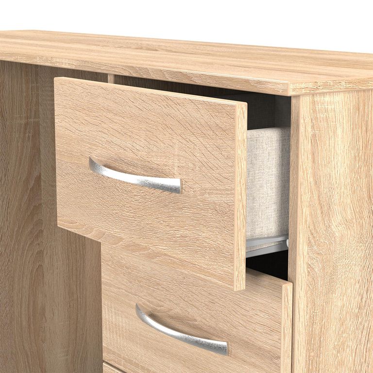 Avon Dressing Table - 6 Drawer - Double - Oak