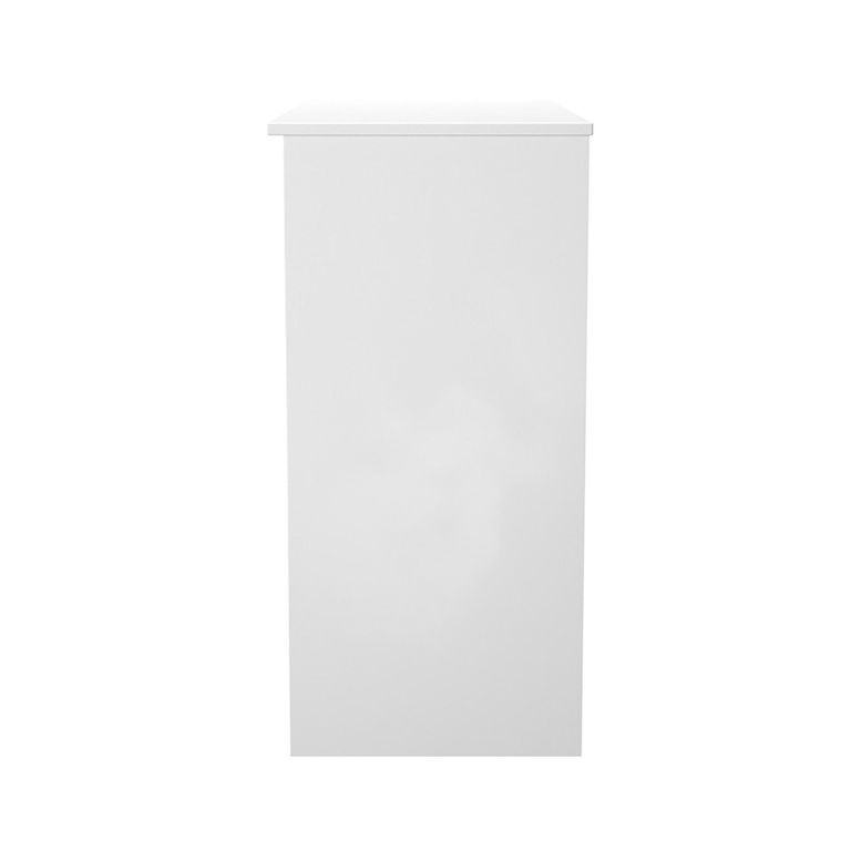 Milan Dressing Table - Single - 3 Drawer - White Gloss