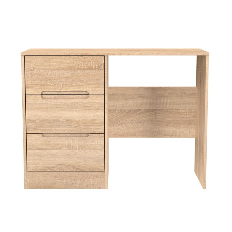 Monaco Dressing Table - Single - 3 Drawer - Oak