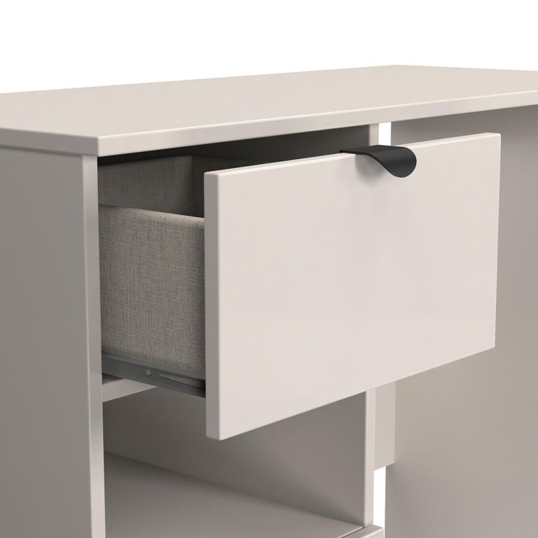 Bora Dressing Table - 2 Drawer - Open Shelf - Single - Kashmir Matt