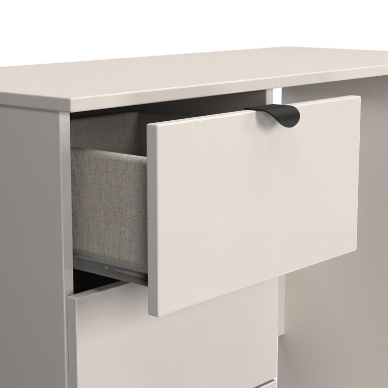 Bora Dressing Table - 3 Drawer - Open Shelf - Single - Kashmir Matt