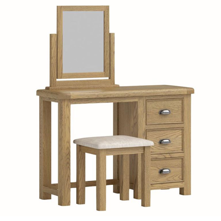 Dorchester Dressing Set - 3 Drawer - Rustic Oak