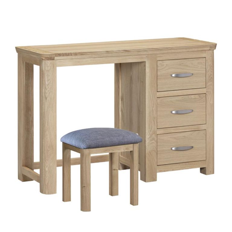 Treviso Curved Oak Dressing Set - 3 Drawer