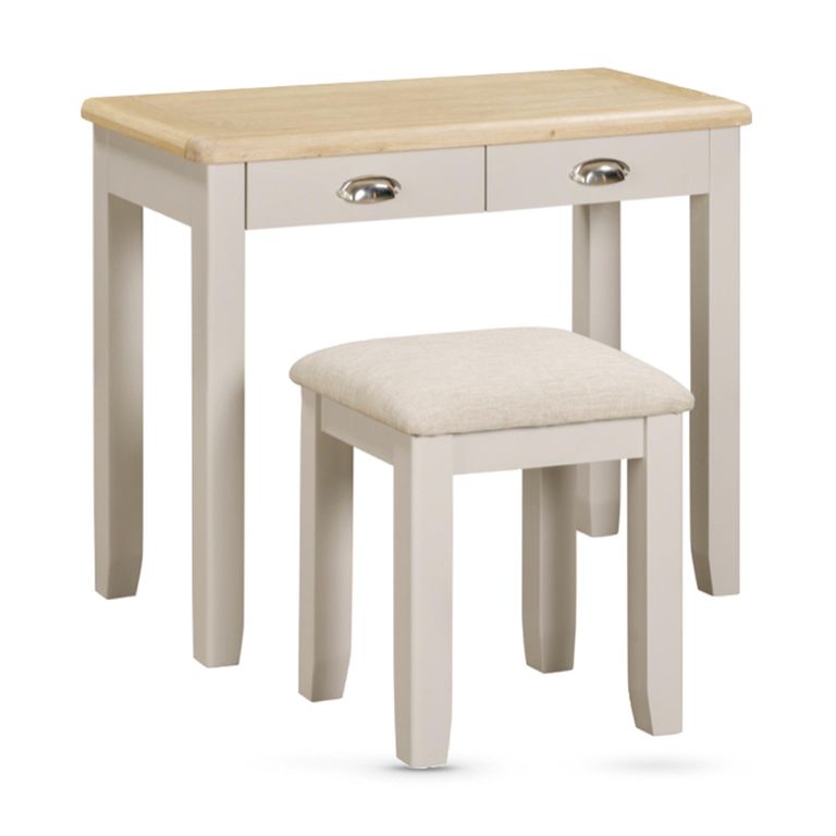 Windermere Painted Dressing Set - 2 Drawer - Oyster Grey