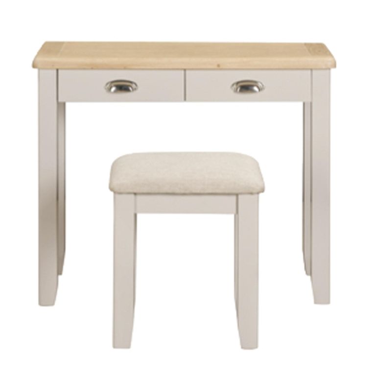 Windermere Painted Dressing Set - 2 Drawer - Oyster Grey