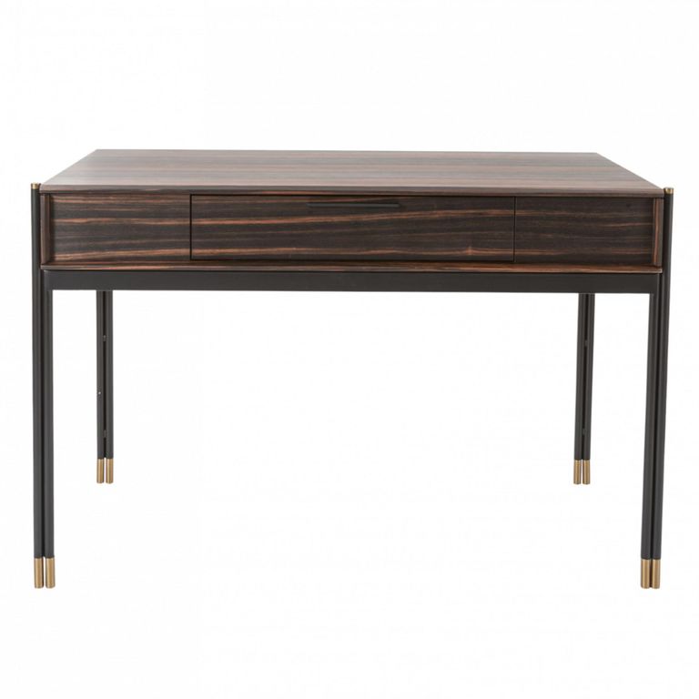 Bali Dressing Table - 1 Drawer - Dark Ebony Veneer